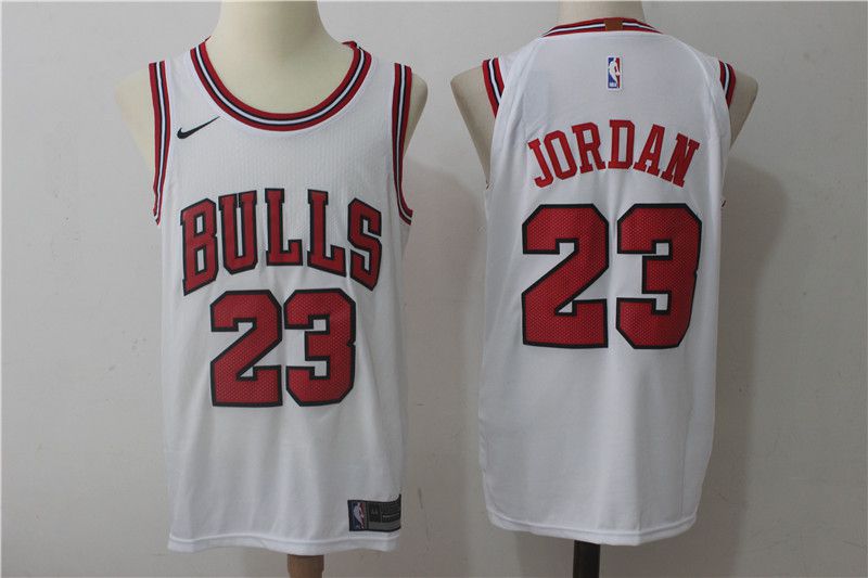 2017 Men Chicago Bulls 23 Jordan white nike NBA Jerseys